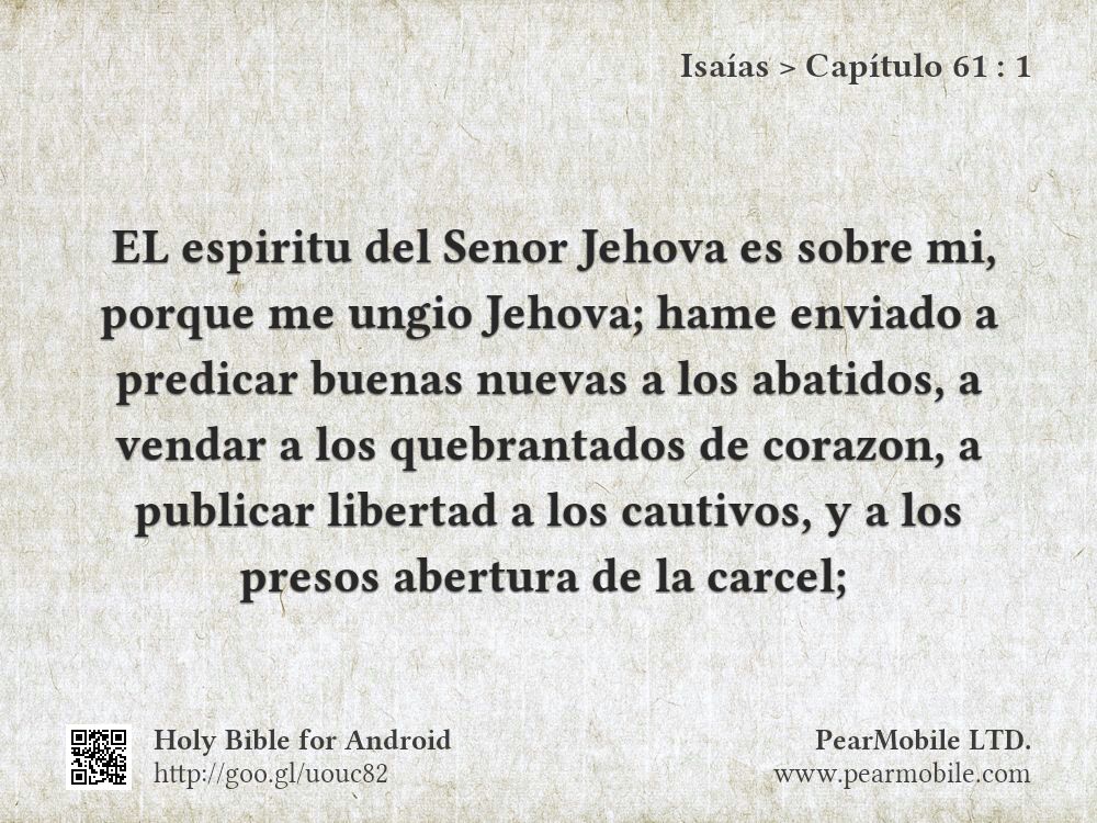 Isaías, Capítulo 61:1
